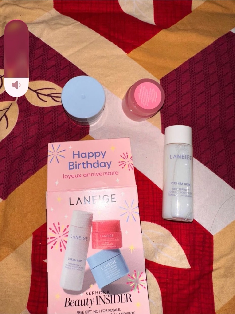 LANEIGE Pink and Blue Birthday Beauty Insider Skincare Set